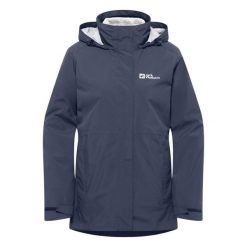 Kurtka 3w1 damska Jack Wolfskin Rotwand 3In1. Szare kurtki damskie Jack Wolfskin, bez wzorów, bez kaptura. Za 899.99 zł.