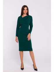 Stylove Sukienka w kolorze ciemnozielonym rozmiar: XL. Zielone sukienki damskie Stylove, na co dzień, xl, bez wzorów, bez kołnierzyka, bez ramiączek, maxi, proste. Za 245.38 zł.