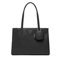 Torebka Guess. Czarne torebki klasyczne damskie Guess, z aplikacjami, bez dodatków. Za 349.99 zł.