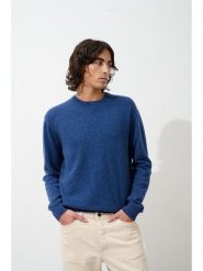 AUTHENTIC CASHMERE Kaszmirowy sweter "Nolan" w kolorze granatowym rozmiar: XL. Niebieskie swetry męskie AUTHENTIC CASHMERE, xl, bez wzorów, z kaszmiru, bez kołnierzyka. Za 413.35 zł.