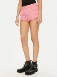 One Teaspoon Szorty jeansowe Bandits 26780 Różowy Regular Fit. Czerwone szorty damskie One Teaspoon, bez wzorów, z bawełny. Za 289.99 zł.