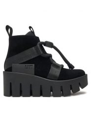 United Nude Trzewiki Grip Nomad Lo II 107650157 Czarny. Czarne botki damskie United Nude, ze skóry, bez obcasa, na koturnie, bez zapięcia. Za 1,399.00 zł.