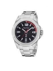 Nautica Zegarek NAPTBF104 Srebrny. Szare zegarki męskie Nautica, srebrne. Za 359.99 zł.