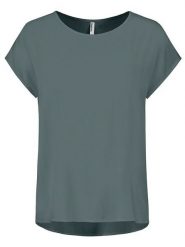 Sublevel Bluzka w kolorze morskim rozmiar: XS. Niebieskie bluzki damskie Sublevel, s, bez wzorów, z wiskozy, klasyczne, bez kołnierzyka, bez ramiączek. Za 43.99 zł.