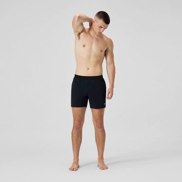 Spodenki szorty męskie kąpielowe Speedo Solid Flex Volley. Czarne kąpielówki męskie Speedo, l, bez wzorów, z materiału, na fitness i siłownię. Za 281.98 zł.