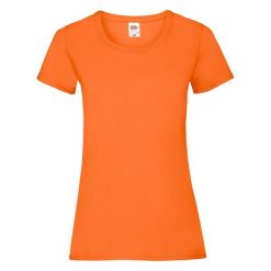 T-shirt damski Fruit Of The Loom Valueweight pomarańczowy. Białe t-shirty damskie Fruit of the Loom, l, bez wzorów, z bawełny, bez kołnierzyka. Za 126.99 zł.