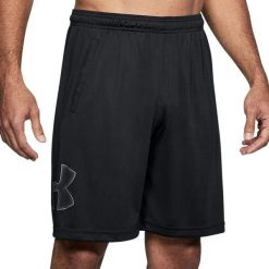 Szorty Under Armour Tech™ Graphic. Czarne spodnie sportowe męskie Under Armour, bez kołnierzyka. Za 224.99 zł.