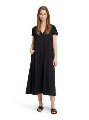 Vera Mont Sukienka w kolorze czarnym rozmiar: 36. Czarne sukienki damskie Vera Mont, bez wzorów, bez kołnierzyka, bez ramiączek, midi. Za 195.99 zł.