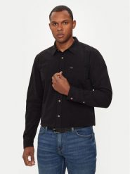 Guess Jeans Koszula M4YH35 WGCF1 Czarny Slim Fit. Czarne koszule męskie Guess Jeans, l, z aplikacjami, z bawełny, bez kołnierzyka, bez ramiączek. Za 239.99 zł.
