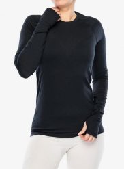 Bluza termoaktywna damska Houdini Desoli Light Crew. Czarne bluzy bez kaptura damskie Houdini, l, z materiału. Za 577.25 zł.