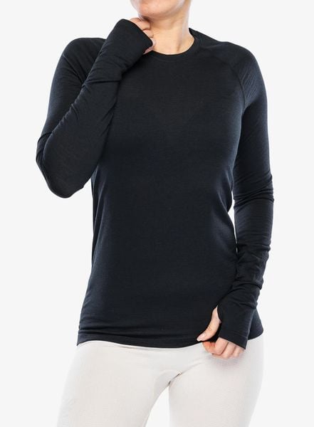 Bluza termoaktywna damska Houdini Desoli Light Crew. Czarne bluzy bez kaptura damskie Houdini, l, z materiału. Za 577.25 zł.