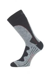 Skarpety merino TWA. Szare skarpetki damskie LASTING, bez wzorów, z elastanu. Za 75.00 zł.