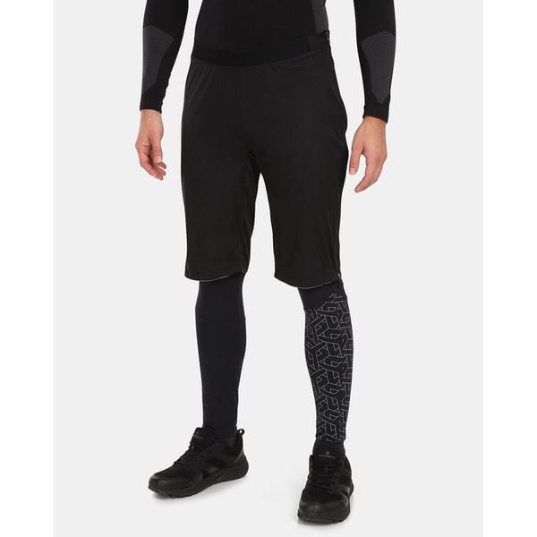 Męskie spodenki softshell Kilpi ALDINE-M. Czarne kurtki softshell damskie Kilpi, z softshellu, bez kołnierzyka. Za 215.49 zł.