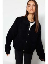 Trendyol Kardigan w kolorze czarnym rozmiar: L. Czarne kardigany damskie Trendyol, l, bez wzorów. Za 100.99 zł.