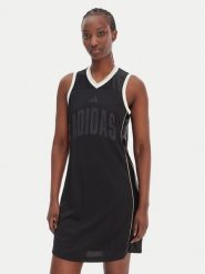 Adidas Sukienka codzienna Stadium JY6973 Czarny Slim Fit. Czarne sukienki damskie Adidas, na co dzień, s, bez wzorów, z syntetyku, bez kołnierzyka, bez ramiączek, proste. Za 209.99 zł.