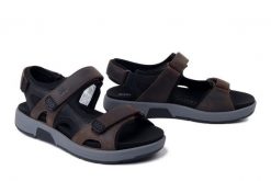 JOSEF SEIBEL 17306 TE66 361 Emeric 06 espresso-kombi, sandały męskie. Brązowe sandały męskie Josef Seibel, bez zapięcia. Za 399.90 zł.