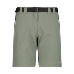 Spodenki trekkingowe damskie CMP 3T51146 Bermuda. Zielone szorty damskie CMP, bez wzorów, z elastanu. Za 179.99 zł.