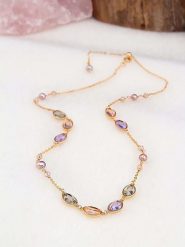 Pierres de Jade Pozłacany naszyjnik z elementami ozdobnymi - dł. 50 cm rozmiar: onesize. Żółte naszyjniki damskie Pierres de Jade, pozłacane. Za 86.99 zł.