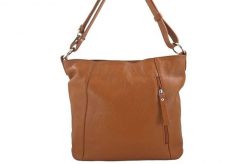Worek skórzany BARBERINI'S j. brązowy 861-12. Brązowe shopper bag damskie Barberinis, bez wzorów, ze skóry, na ramię, duże, bez dodatków. Za 239.99 zł.