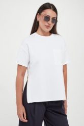T-shirt damski z kieszenią ELISABETTA FRANCHI. T-shirty damskie Elisabetta Franchi, bez wzorów, bez kołnierzyka. Za 1,669.00 zł.