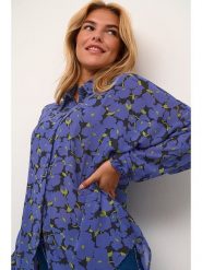 Kaffe Koszula w kolorze niebieskim rozmiar: 36. Niebieskie koszule damskie Kaffe, bez wzorów, bez kołnierzyka, bez ramiączek. Za 52.05 zł.