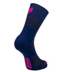 MARATHON BLUE - SKARPETKI DO BIEGANIA. Niebieskie skarpetki damskie SPORCKS, bez wzorów, z materiału. Za 160.00 zł.