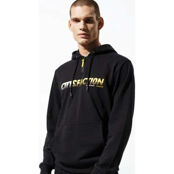 Confront Bluza Z Kapturem City Blk Hoody , czarny, rozmiar M. Czarne bluzy z kapturem męskie Confront, m, z bawełny. Za 149.99 zł.