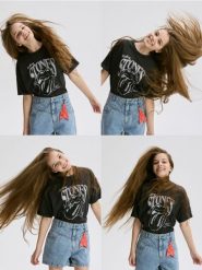 T-shirt The Rolling Stones - ciemnoszary. Szare koszulki dziewczęce Reserved, bez wzorów, z bawełny, bez ramiączek. W wyprzedaży za 39.99 zł.