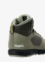 Buty w góry męskie Haglofs L.I.M Mid Proof Eco. Zielone buty trekkingowe męskie Haglöfs, na lato, ze skóry, bez zapięcia, trekkingowe. Za 638.05 zł.