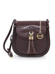 Mia Tomazzi Skórzana torebka "Abbadesse" w kolorze bordowym - 22 x 21 x 8 cm rozmiar: onesize. Brązowe torebki klasyczne damskie Mia Tomazzi, bez wzorów, z materiału, bez dodatków. Za 252.99 zł.