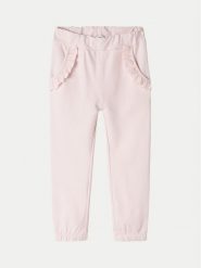 NAME IT Spodnie dresowe Luva 13232137 Różowy Regular Fit. Czerwone spodnie dziewczęce Name it, z bawełny. Za 49.99 zł.