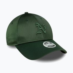 Czapka z daszkiem New Era Satin 9Forty Oakland Atletics. Zielone czapki męskie New Era, na zimę, bez wzorów. Za 119.99 zł.