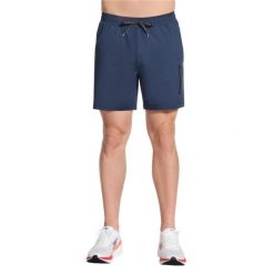 Spodenki sportowe męskie Weekend 7 Short. Niebieskie szorty męskie Skechers, bez wzorów, z materiału, sportowe. Za 229.99 zł.