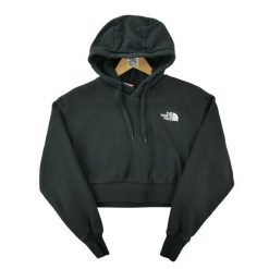 Second life - Bluza z kapturem damska Trend Crop The North Face - Jak nowy. Czarne bluzy sportowe damskie The North Face, l, bez wzorów, bez ramiączek, krótkie, z kapturem. Za 114.98 zł.