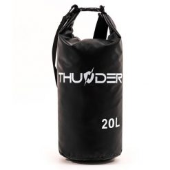 Worek plecak wodoodporny, torba wodoszczelna na kajak, SUP 20L. Czarne plecaki męskie THUNDER, bez wzorów. Za 40.00 zł.