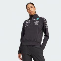 Bluza Mercedes - Amg Petronas Formula One Team Quarter Zip. Białe bluzy bez kaptura damskie Adidas, xs, z materiału. Za 569.00 zł.