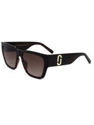 Marc Jacobs Damskie okulary przeciwsłoneczne w kolorze czarno-brązowym rozmiar: 57. Brązowe okulary przeciwsłoneczne damskie MARC JACOBS. Za 350.26 zł.