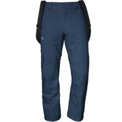Spodnie narciarskie Weissach. Niebieskie spodnie materiałowe męskie Schöffel, bez wzorów, sportowe. Za 679.99 zł.