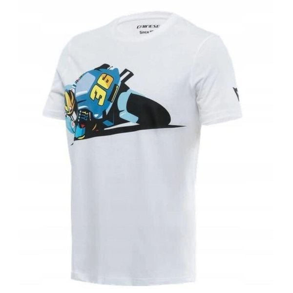 Koszulka męska T-Shirt Dainese Joan. Białe t-shirty męskie Dainese, m, bez wzorów, bez kołnierzyka. Za 149.99 zł.