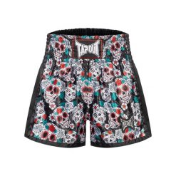Szorty do boksu tajskiego Tapout Bollan. Czarne szorty męskie TAPOUT, z aplikacjami, z gumy, eleganckie. Za 245.00 zł.