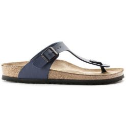 Japonki Birkenstock Gizeh 143621 niebieskie. Niebieskie klapki i japonki męskie z materiału. Za 626.61 zł.