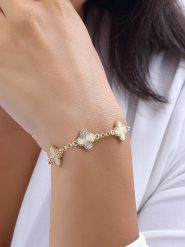 Nakkash Pozłacana bransoletka rozmiar: onesize. Żółte bransoletki damskie Nakkash, pozłacane. Za 69.75 zł.