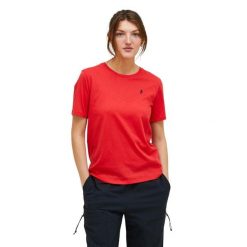 Koszulka Peak Performance damska Explore Graphic Tee czerwona - XL. Czerwone bluzki sportowe damskie Peak Performance, xl, bez wzorów, bez ramiączek. W wyprzedaży za 189.00 zł.
