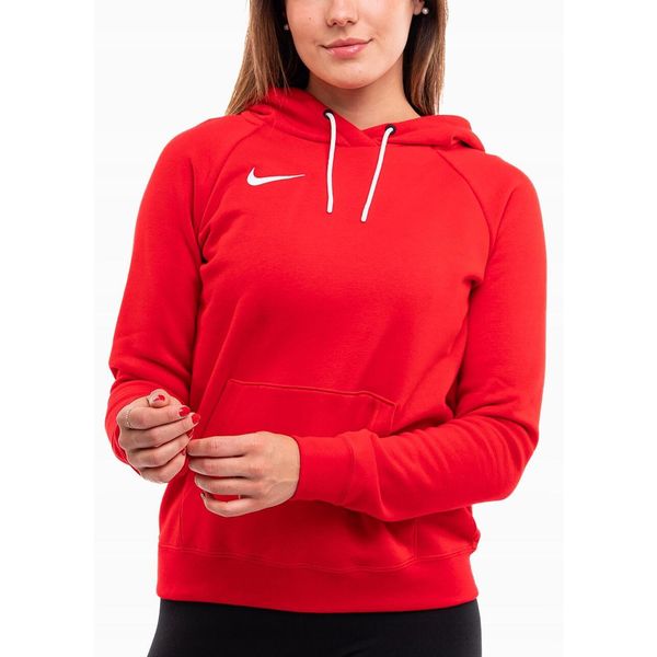 Bluza Nike Damska z Kapturem Sportowa Bawełniana Hoodie Team Park 20 r. L. Czerwone bluzy sportowe damskie Nike, l, z bawełny. Za 193.99 zł.