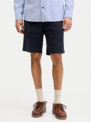 Jack & Jones Szorty materiałowe Ace Vance 12293005 Granatowy Regular Fit. Niebieskie szorty męskie Jack & Jones, z bawełny, bez kołnierzyka. Za 159.99 zł.