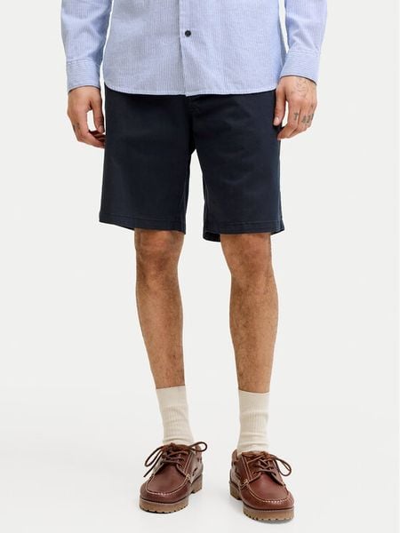 Jack & Jones Szorty materiałowe Ace Vance 12293005 Granatowy Regular Fit. Niebieskie szorty męskie Jack & Jones, bez wzorów, z bawełny. Za 169.99 zł.