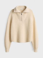 OPUS Sweter w kolorze beżowym rozmiar: 40. Brązowe swetry klasyczne damskie Opus, z wełny, bez kołnierzyka. Za 143.99 zł.