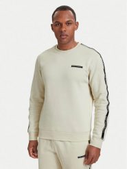 EA7 Emporio Armani Bluza 7M002195 AF10377 U1079 Beżowy jasny Regular Fit. Brązowe bluzy bez kaptura męskie EA7 Emporio Armani, m, z bawełny. Za 529.99 zł.