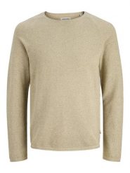 Jack & Jones Sweter w kolorze beżowym rozmiar: XXL. Brązowe swetry męskie Jack & Jones, xxl, bez wzorów, z bawełny, bez kołnierzyka. Za 139.95 zł.