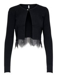 ONLY Kardigan w kolorze czarnym rozmiar: XS. Czarne kardigany damskie Only, xs, bez wzorów, z koronki. Za 91.99 zł.